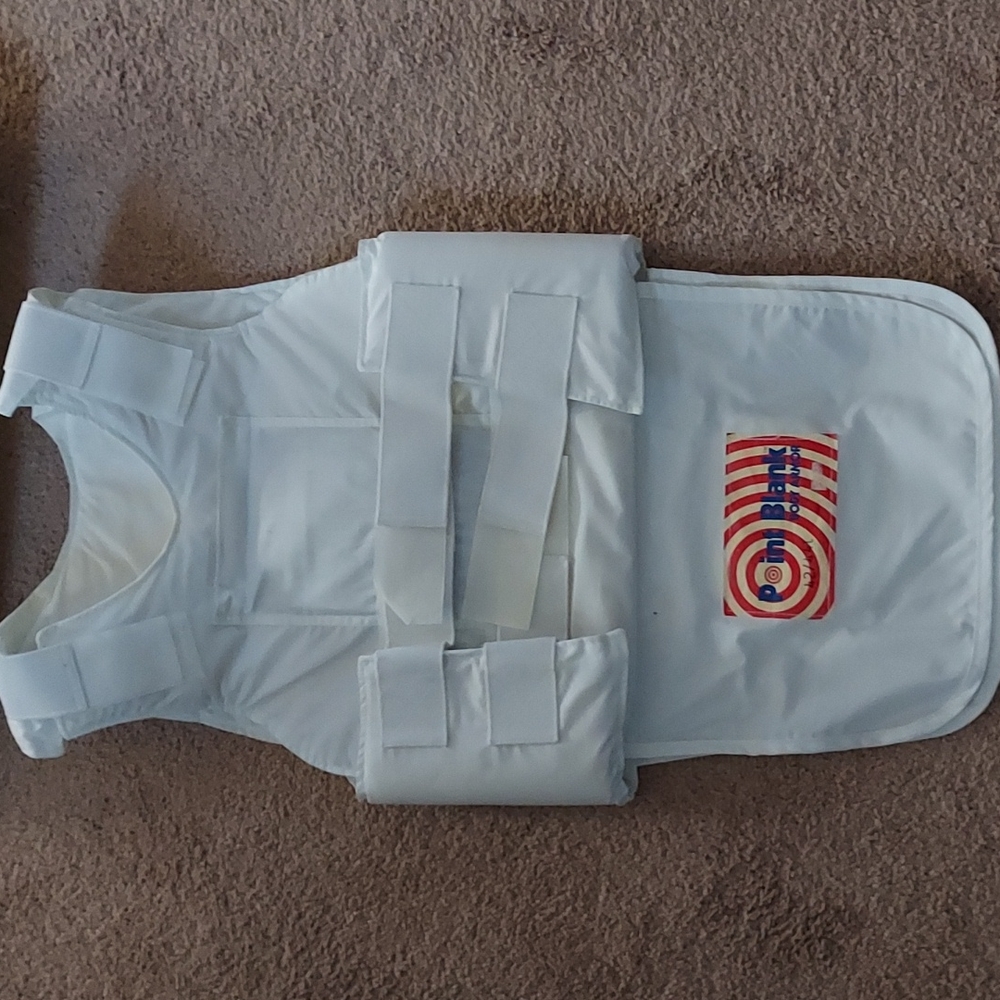 NEW Point Blank Body Armor White 42/44 in Original Box Dated 1991 Vintage